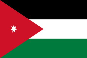 A flag of the state of jordan.