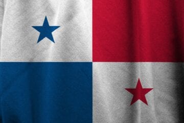 A close up of the flag of panama