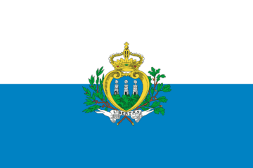 A flag of the city of san marino.